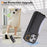 For iPhone 16 Pro PU Leather Back Case Card Holder Kickstand Phone Cover with Wrist Strap - Black - 6