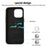 For iPhone 15 Pro Max PU Leather Back Case Card Holder Kickstand Phone Cover with Wrist Strap - Pink - 4
