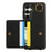 For Samsung Galaxy S24+ PU Leather Back Case Card Holder Kickstand Phone Cover with Wrist Strap - Black - 2