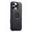 SUTENI M2 For iPhone 16 Pro Max Magnetic Case Cross Texture Leather Back Cover with Detachable Card Bag - Black - 4