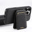 SUTENI M2 For iPhone 16 Pro Max Magnetic Case Cross Texture Leather Back Cover with Detachable Card Bag - Black - 5