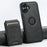SUTENI M2 For iPhone 16 Plus Magnetic Phone Case Waxy Texture Leather+TPU Cover with Card Bag - Black - 5