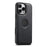 SUTENI G1 For iPhone 16 Pro Max Case Compatible with MagSafe Cross Texture Leather+TPU Phone Cover - Black - 1