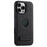 SUTENI G2 For iPhone 16 Pro Magnetic Case Kickstand Litchi Texture Leather+TPU Cover - Black - 1