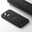 SUTENI G2 For iPhone 16 Pro Magnetic Case Kickstand Litchi Texture Leather+TPU Cover - Black - 5