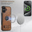 SUTENI G2 For iPhone 16 Plus Magnetic Case Leather Phone Back Cover Waxy Texture Kickstand - Brown - 4