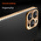For iPhone 15 Pro Case Carbon Fiber Texture Electroplating Cowhide Leather+TPU Phone Cover - Green - 4