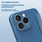 For iPhone 16 Pro Max Case Card Holder Kickstand Liquid Silicone Phone Cover - Sapphire - 7