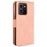 For HMD Skyline Leather Case Phone Wallet Cover with Multiple Card Slots - Pink - 7
