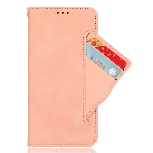 For Infinix Zero 40 5G X6861 Leather Case Phone Wallet Cover with Multiple Card Slots - Pink - 2
