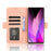 For Infinix Zero 40 5G X6861 Leather Case Phone Wallet Cover with Multiple Card Slots - Pink - 3