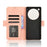 For Infinix Zero 40 5G X6861 Leather Case Phone Wallet Cover with Multiple Card Slots - Pink - 5