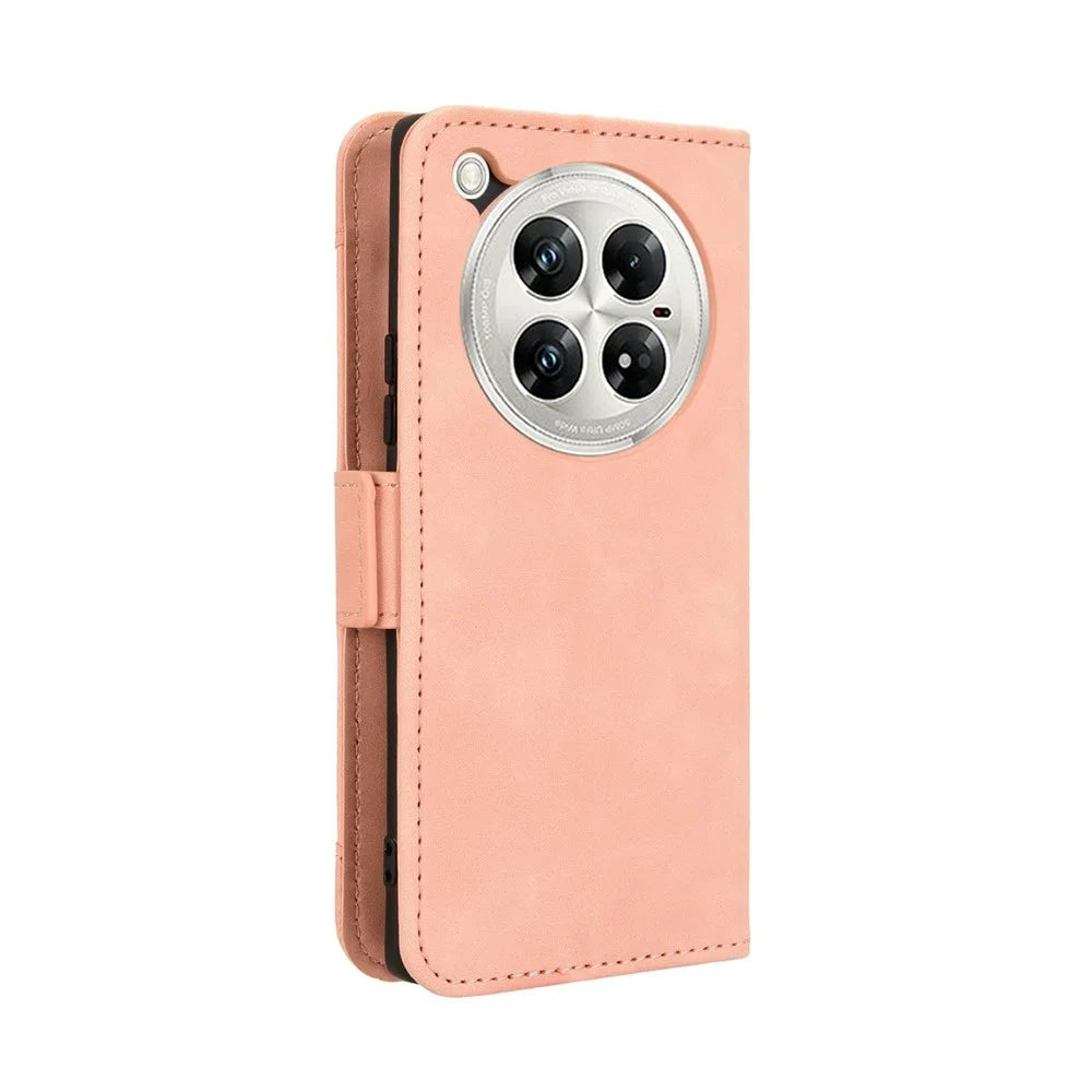 For Infinix Zero 40 5G X6861 Leather Case Phone Wallet Cover with Multiple Card Slots - Pink - 7