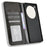 For Infinix Zero 40 5G X6861 Leather Case Wallet Stand Retro Texture Phone Cover - Black - 5