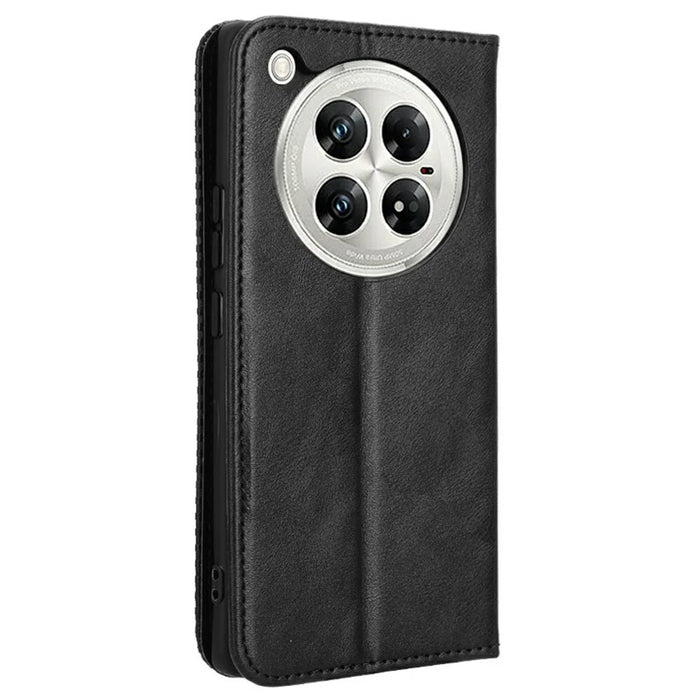 For Infinix Zero 40 5G X6861 Leather Case Wallet Stand Retro Texture Phone Cover - Black - 7