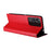 For Cubot A10 Wallet Case Rhombus Imprinted Leather Phone Cover - Red - 4