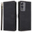 For Cubot A10 Wallet Case RFID Blocking PU Leather Cover Stand View - Black - 1