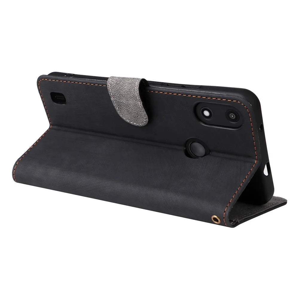 For Gabb Phone 4 Wallet Case RFID Blocking PU Leather Cover Stand View - Black - 4