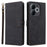 For itel A80 4G A671LC Wallet Case RFID Blocking PU Leather Cover Stand View - Black - 1