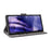 For HMD Skyline Wallet Case RFID Blocking PU Leather Cover Stand View - Black - 3
