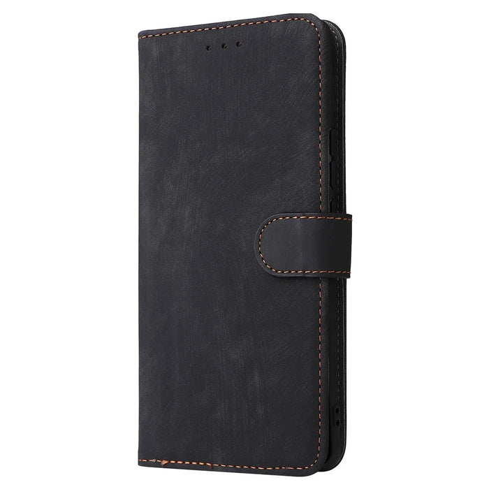 For HMD Skyline Wallet Case RFID Blocking PU Leather Cover Stand View - Black - 6