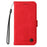 For Samsung Galaxy S25 Leather Wallet Cases Skin Touch Phone Cover Stand with Strap - Red - 7