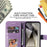 For Samsung Galaxy S25 Ultra Case Floral Pattern PU Leather Wallet Stand Phone Cover - Purple - 6