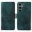 For Samsung Galaxy S25 Case PU Leather Phone Cover Rhombus Starry Imprinted - Green - 1