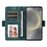 For Samsung Galaxy S25 Case PU Leather Phone Cover Rhombus Starry Imprinted - Green - 2