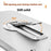 For Samsung Galaxy S24 Case Hard PC Frameless Baking Paint Kickstand Phone Cover - Black - 4