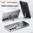 For Samsung Galaxy S24 Case Hard PC Frameless Baking Paint Kickstand Phone Cover - Black - 5