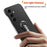 For Samsung Galaxy S24 Case Hard PC Frameless Baking Paint Kickstand Phone Cover - Black - 6