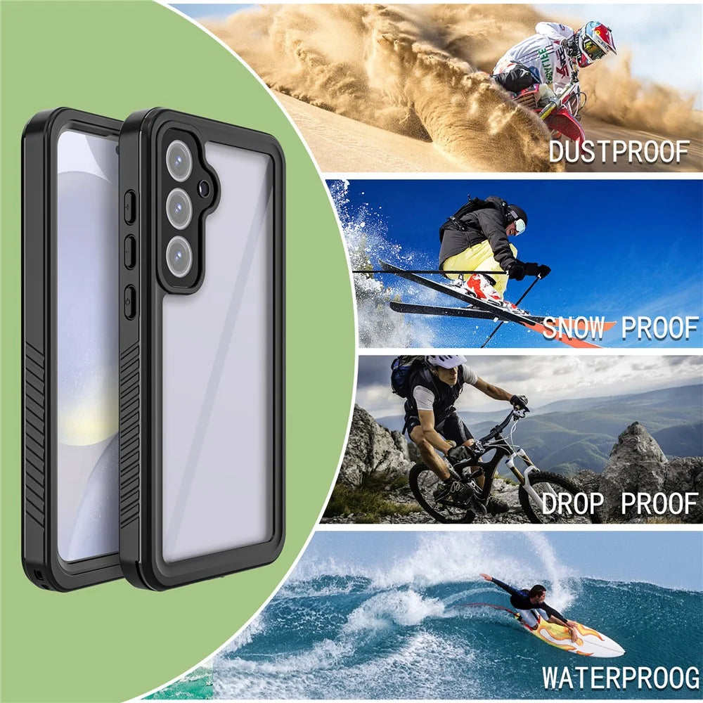 REDPEPPER FS Series For Samsung Galaxy S24 FE Case IP68 Waterproof Clear Back Panel Phone Cover - 2
