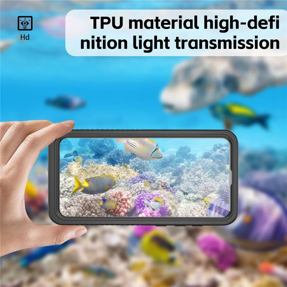 REDPEPPER FS Series For Samsung Galaxy S24 FE Case IP68 Waterproof Clear Back Panel Phone Cover - 3