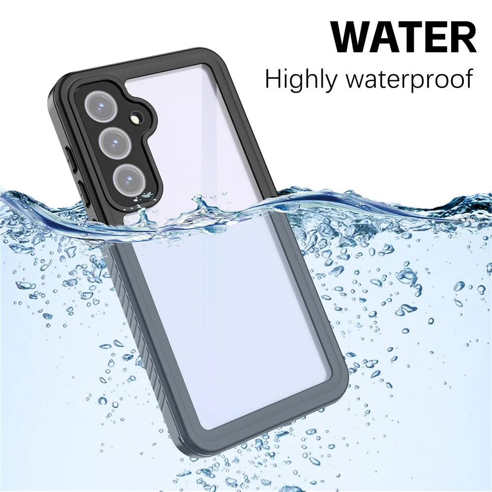 REDPEPPER FS Series For Samsung Galaxy S24 FE Case IP68 Waterproof Clear Back Panel Phone Cover - 4