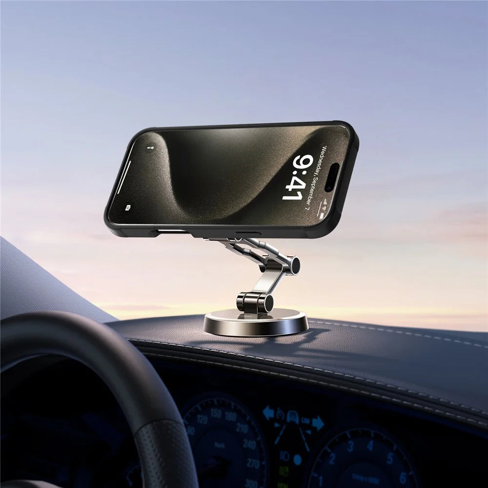 GW20 For iPhone 16 Pro Max Case Compatible with MagSafe Skin-Touch TPU+PC Kickstand Phone Cover - Black - 6