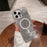 For iPhone 16 Pro Max Case Compatible with MagSafe Glitter Quicksand TPU+PC Phone Cover - Silver - 2