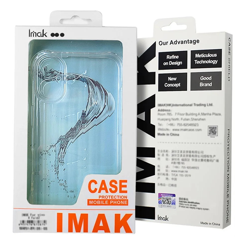 IMAK For iPhone 16 Pro Clear Case Compatible with MagSafe Shockproof PC+TPU Phone Cover - 5