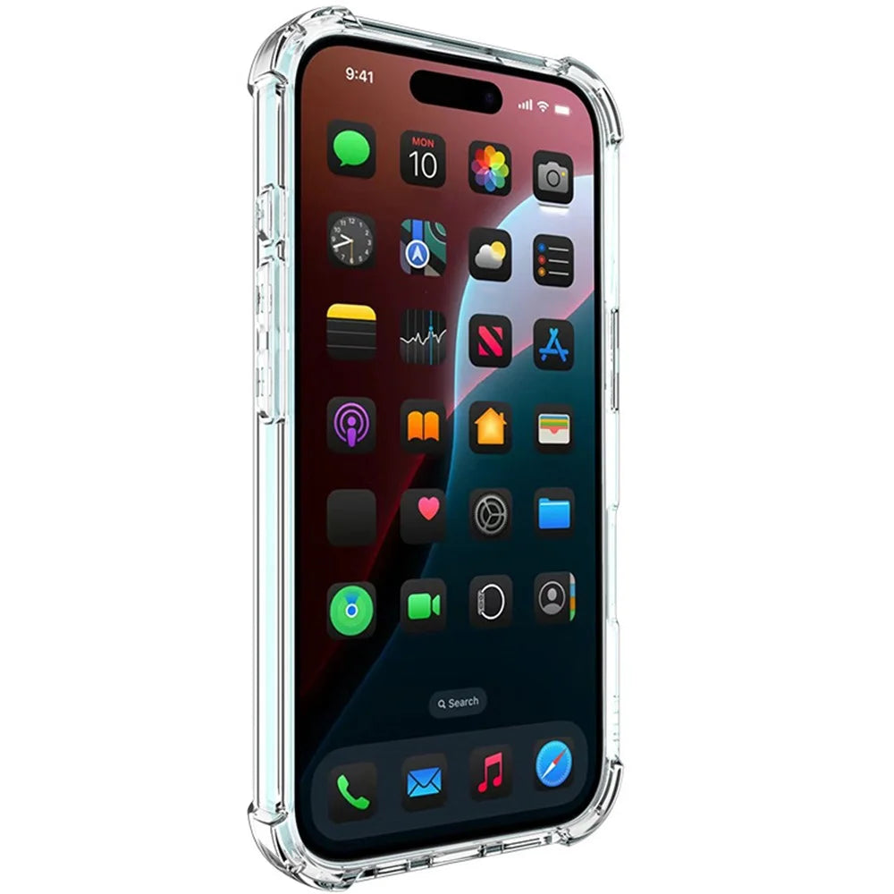 IMAK For iPhone 16 Clear Case Compatible with MagSafe Shockproof PC+TPU Phone Cover - 2