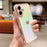 For iPhone 16 Case Dazzling Design Electroplating Heart Pattern TPU Phone Cover - White - 2