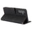 For Samsung Galaxy S25+ Case PU Leather Phone Cover with Wallet Stand View - Black - 3