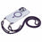 For iPhone 16 Pro Max Clear Case Compatible with MagSafe Shockproof PC+TPU Phone Cover with 150cm Long Lanyard - Purple - 2