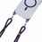 For iPhone 16 Plus Clear Case Compatible with MagSafe Shockproof PC+TPU Phone Cover with 150cm Long Lanyard - Purple - 4