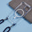 For iPhone 14 Clear Case Compatible with MagSafe Shockproof PC+TPU Phone Cover with 150cm Long Lanyard - Blue - 5