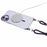 For iPhone 16 Clear Case Compatible with MagSafe Shockproof PC+TPU Phone Cover with 150cm Long Lanyard - Purple - 3