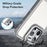 For iPhone 15 Pro Max Case with Lens Cover Kickstand Skin-Touch PC+TPU Phone Back Cover - Grey - 4