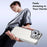 For iPhone 15 Pro Max Case with Lens Cover Kickstand Skin-Touch PC+TPU Phone Back Cover - Grey - 6