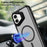 For iPhone 16 Plus Case Compatible with MagSafe Lens Cover Kickstand Matte Back Cover - Black - 5