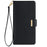 For OnePlus Ace 3 5G  /  12R 5G Leather Wallet Case RFID Blocking Stand Cover with Hand Strap - Black - 5