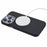 JAUCASE For iPhone 15 Pro Max Case PC+TPU Textured Phone Cover Compatible with MagSafe - Grey - 4